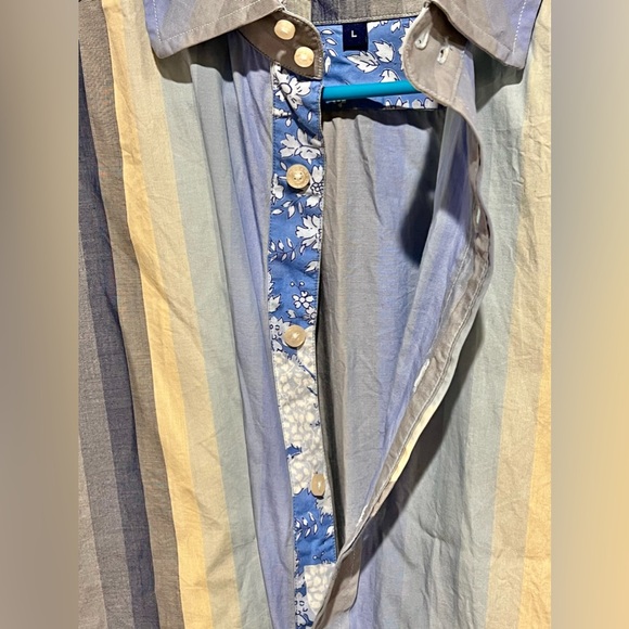 Robert Graham Long Sleeve Flip Cuff Dress Shirt - Picture 12 of 13